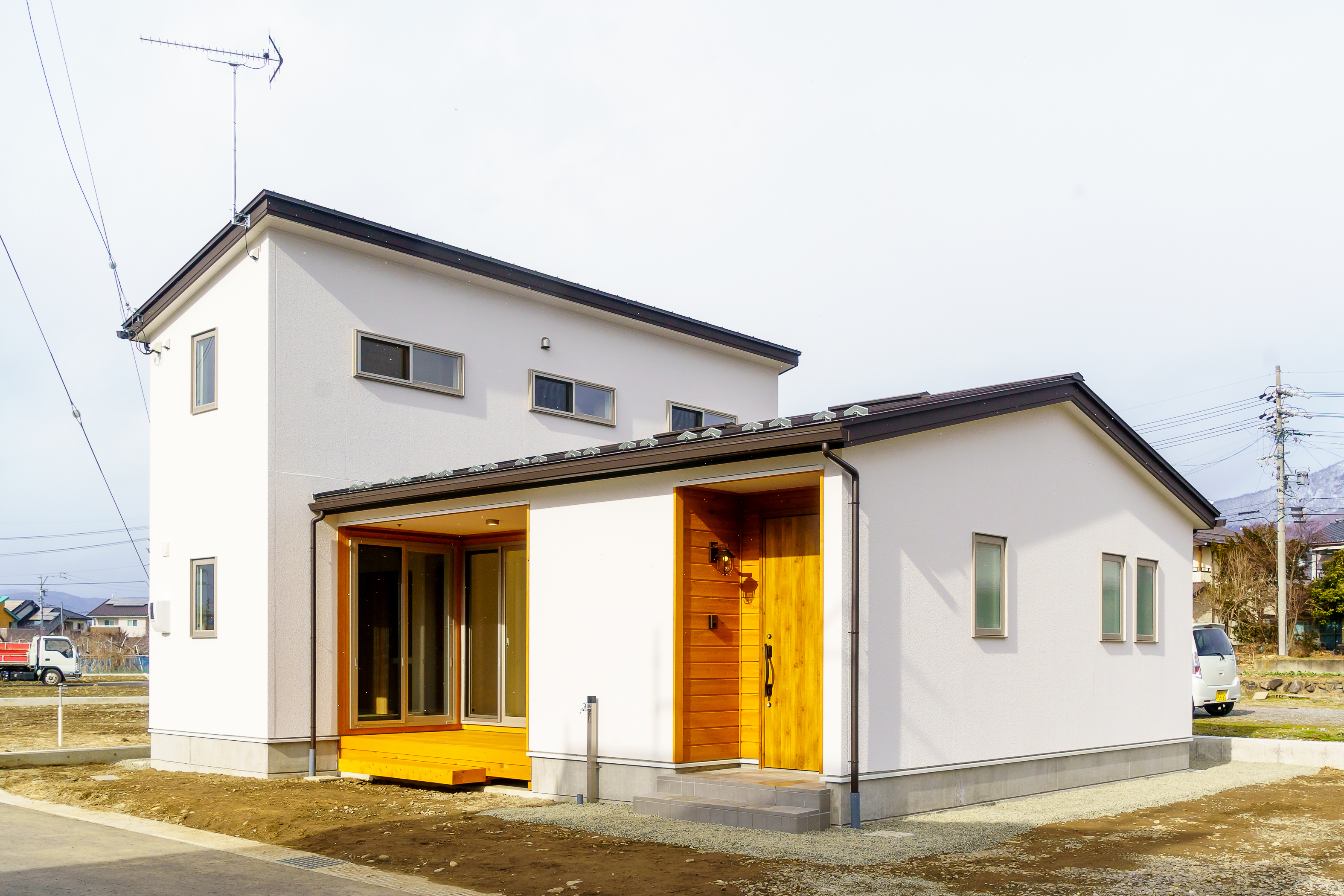 平屋 二階建ての家 Landz 施工実例 窪田建設株式会社 長野県の新築住宅 リフォーム 上田市